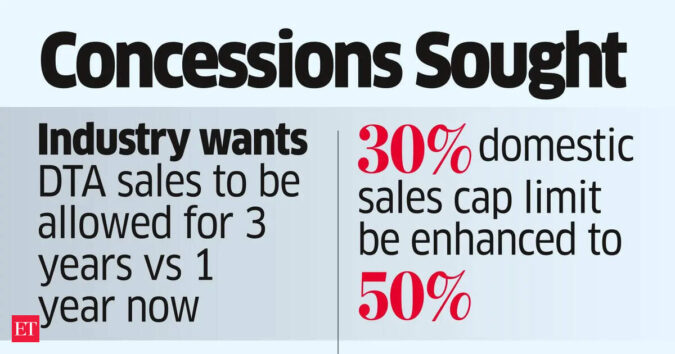 SEZs seek duty relief for three years, higher domestic sales limit ET logo