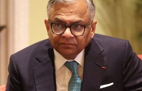 Natarajan Chandrasekaran, chairman of Air India Ltd. and holding company Tata Sons Pvt. Ltd. (AFP)