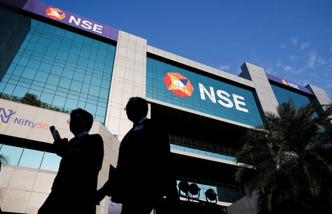 Sensex opens 0.65% higher, Nifty 50 near 23,900; TCS shares down 1.9%| Business News The National Stock Exchange building in Bandra Kurla Complex, Mumbai.