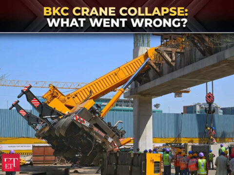 Beam collapses at Mumbai’s BKC Metro infra site during lifting, raises safety questions – The Economic Times Video Beam collapses at Mumbai’s BKC Metro infra site during lifting, raises safety questions - The Economic Times Video