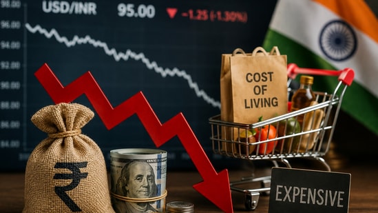 The falling rupee is increasing the cost of living for consumers