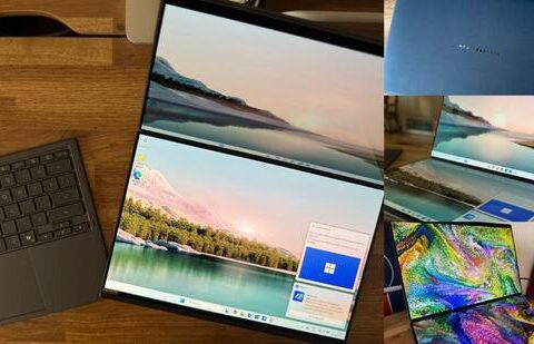 The Asus Zenbook Duo sits comfortably neither as a laptop, as a convertible, as a tablet or as a desktop. (HT Photo/Vishal Mathur)