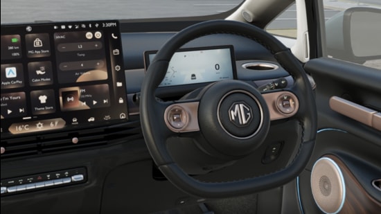 The MG Windsor EV requires you to stab your fingers on a touchscreen for something as simple as outside rear view mirror adjustments. (Official image)