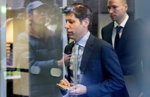 OpenAI CEO Sam Altman and the company’s president, Greg Brockman, arriving last week for court proceedings in Oakland, Calif.