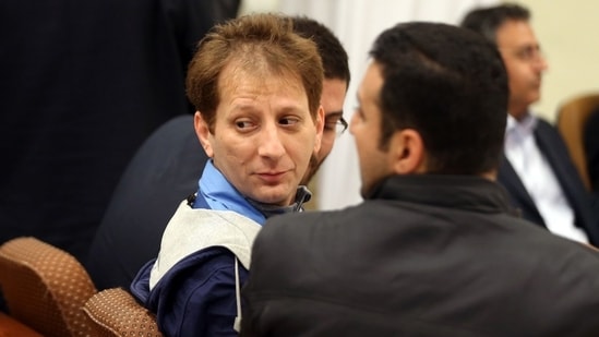 Babak Zanjani in a Tehran court in 2016, the year he received a death sentence for ‘corruption on earth.’
