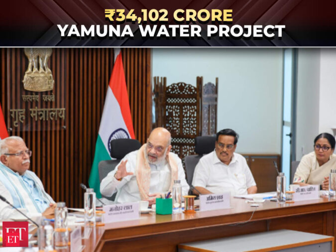 ₹34,102 crore Yamuna Water Project MoA signed by Rajasthan, Haryana for water infrastructure - The Economic Times Video