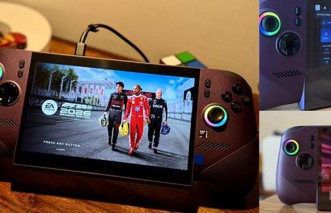 The MSI Claw 8 EX AI+ gaming handheld is powered by Intel’s latest Arc G3 Extreme chip. (Vishal Mathur | HT Picture)