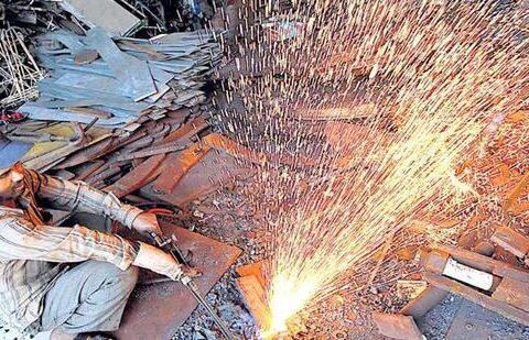 The data showed that manufacturers stepped up purchases, new orders and output at a faster pace than in April. (File)