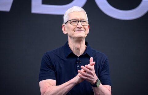 Tim Cook’s final WWDC keynote sets Apple on a new AI course Apple CEO Tim Cook speaks at his final Apple Worldwide Developers Conference (WWDC) at Apple Park in Cupertino, California, on June 8, 2026. (Photo by Josh Edelson / AFP) (AFP)