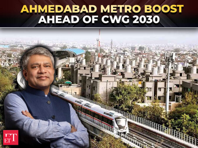 Ahmedabad Metro to link Koteshwar Rd with Sardar Patel Sports Enclave & Airport ahead of CWG 2030 – The Economic Times Video Ahmedabad Metro to link Koteshwar Rd with Sardar Patel Sports Enclave & Airport ahead of CWG 2030 - The Economic Times Video
