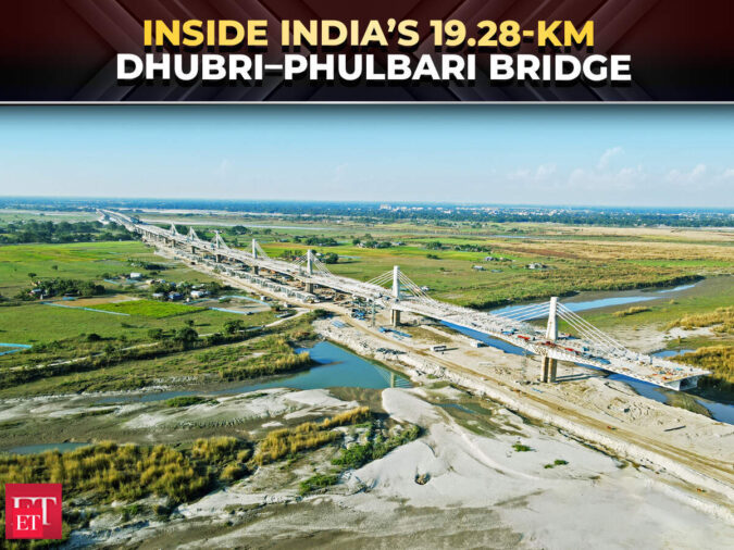 Dhubri-Phulbari Bridge over Brahmaputra set to boost Assam-Meghalaya connectivity via NH-127B - The Economic Times Video