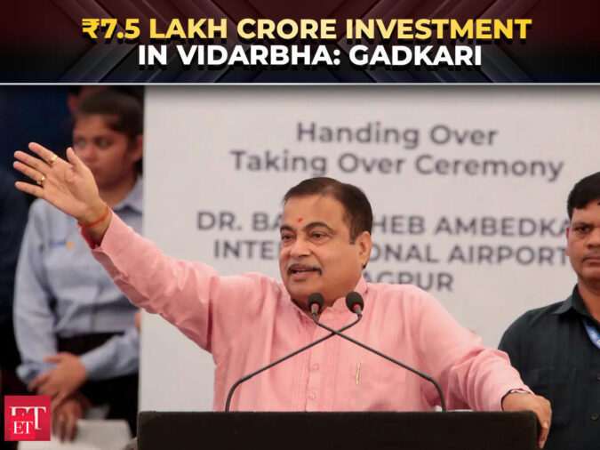 Gadkari hails Nagpur airport handover to GMR, pushes infrastructure-led growth in Vidarbha - The Economic Times Video