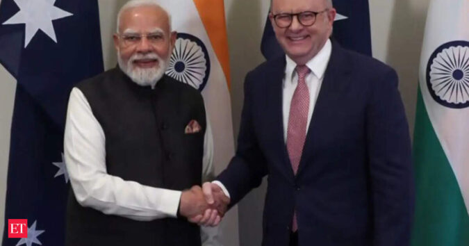 PM Modi meets Australian PM Albanese in Melbourne; trade, defence, critical tech on agenda ET logo