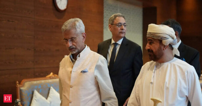 EAM Jaishankar arrives in Oman as part of multi-nation tour, visit to focus on bilateral ties ET logo