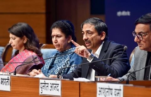 Associate vice-president, Hyundai Motor India, Puneet Anand speaks during a press conference by industry experts on ethanol-blended petrol, at the National Media Centre in New Delhi on Saturday, July 4. (PTI Photo)