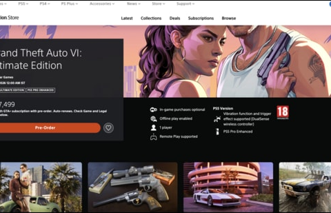 Grand Theft Auto VI will arrive in November as a digital download. (Sony PlayStation Store)