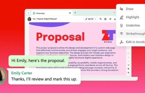 Adobe brings Acrobat to WhatsApp, as chats evolve into document workspaces In what may prove to be one of the most relevant technology integrations of this era, creative platform Adobe has found a way to integrate Acrobat within the very popular instant messaging app WhatsApp. (Official image)