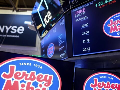 Jersey Mike’s stock fell about 2% after its NYSE debut despite raising $1 billion in its IPO (Photographer: Michael Nagle/Bloomberg) (Bloomberg)
