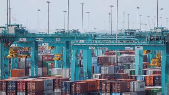 Shipping containers sit stacked at Tanjung Pelepas Port in Gelang Patah, Malaysia, June 29, 2026. (REUTERS)