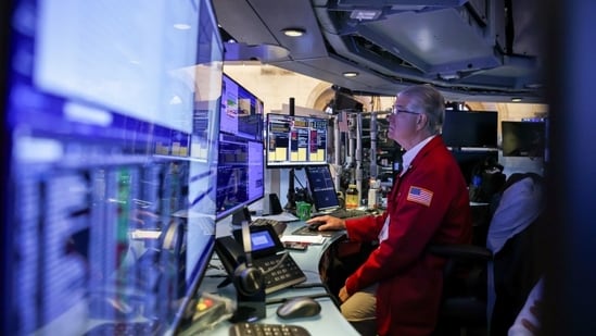 A trader at the New York Stock Exchange.