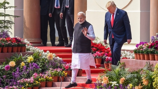 US President Donald Trump has slapped an additional 25 per cent tariff on goods coming from India as penalty for New Delhi's continued buying of Russian oil. (PTI File)