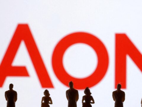 Aon will buy USI Insurance Services for $17 billion, expanding its US middle-market insurance business and reaching more companies and workers. (REUTERS/Dado Ruvic/Illustration/File Photo) (REUTERS)