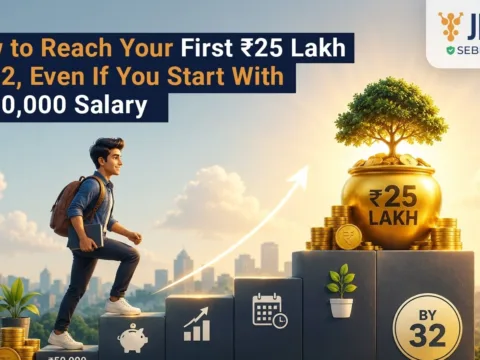 By saving a portion of your income consistently and increasing contributions as your salary grows, achieving  ₹25 lakh by 32 is within reach - showing that financial success is possible even with modest beginnings.
