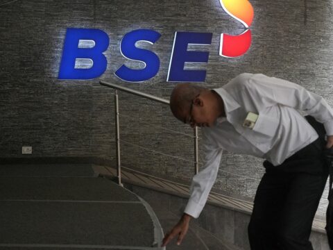 NSE Nifty up 1.6%, BSE Sensex up 0.7% — same day, same market. What SEBI’s new closing rule changed A man touches the stairs as he arrives at the Bombay Stock Exchange (BSE) building in Mumbai. (Reuters File)