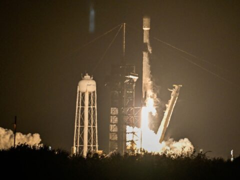 A SpaceX Falcon 9 rocket part is believed to have crashed into the Moon in an unplanned collision (REUTERS/Steve Nesius/File Photo) (REUTERS)