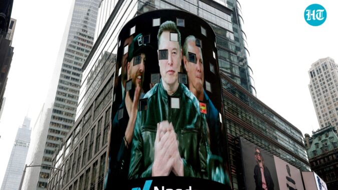 Investors are having doubts about Elon Musk’s grandiose ambitions FILE PHOTO: A live feed shows SpaceX CEO Elon Musk on the day of SpaceX's initial public offering (IPO) at the Nasdaq MarketSite, in New York City, U.S., June 12, 2026. (REUTERS)