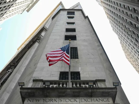 Wall Street’s calm may fade as the VIX rises in September. (Photo by ANGELA WEISS / AFP) (AFP)
