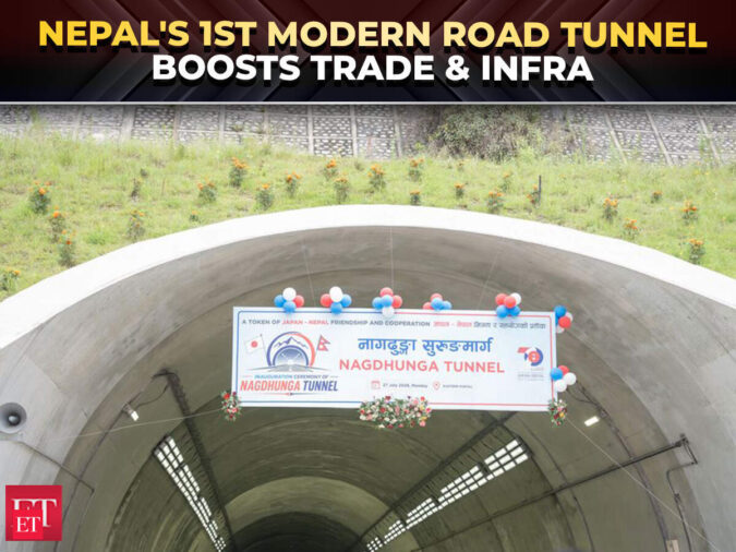 Nepal opens 1st modern tunnel: Japanese-assisted infra to boost India–Nepal trade route - The Economic Times Video