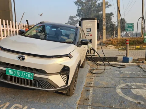 The paper projects annual EV sales to reach 9.1 million in FY2030-31 and nearly 49.9 million by FY2037-38.