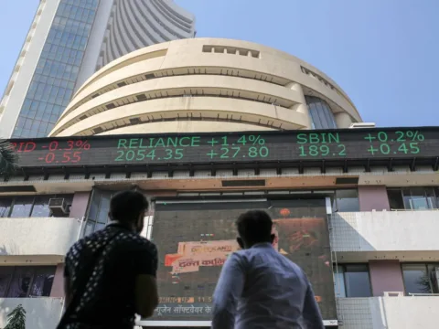 Sensex up by 400 points, Nifty above 23,500 as stock markets open in green Indian shares were expected to open higher on Tuesday after five consecutive weekly losses (PTI)
