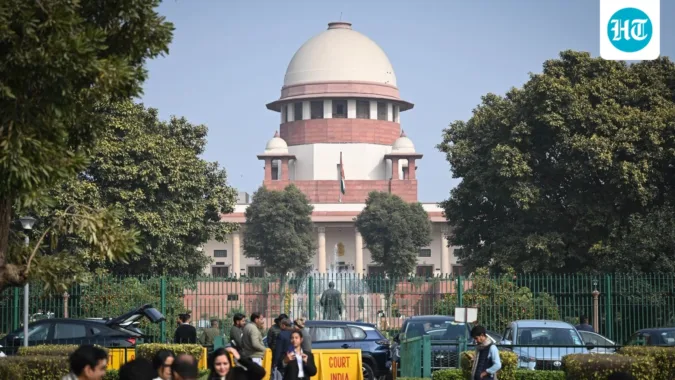 Supreme Court bars lenders from forceful loan recovery The observations were made by Justice Alok Aradhe while hearing an appeal filed by Hari Dutta Sharma against an April 2025 order of the Allahabad High Court. (HT File Photo)