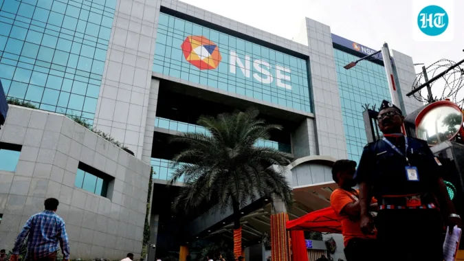 NSE shares make market debut at ₹1,800, rise 3.36% to ₹1,845 The ₹22,569-crore initial public offering of NSE, received nearly 6 times subscription on the final day of bidding.