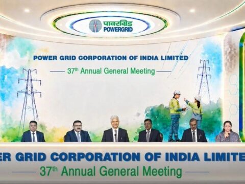 POWERGRID CMD Vamsi Rama Mohan Burra chairs the company’s 37th Annual General Meeting held virtually on August 20, 2026.