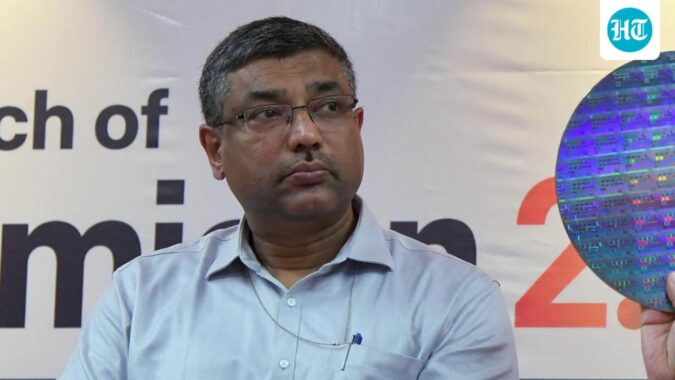 Secretary, Ministry of Electronics and Information Technology, S. Krishnan also present. (ANI Photo/Naveen Sharma) (ANI)