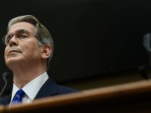U.S. Treasury Secretary Scott Bessent attends a House Financial Services Committee hearing on the state of the international financial system, on Capitol Hill in Washington, D.C., U.S., September 15, 2026. REUTERS/Annabelle Gordon (REUTERS)