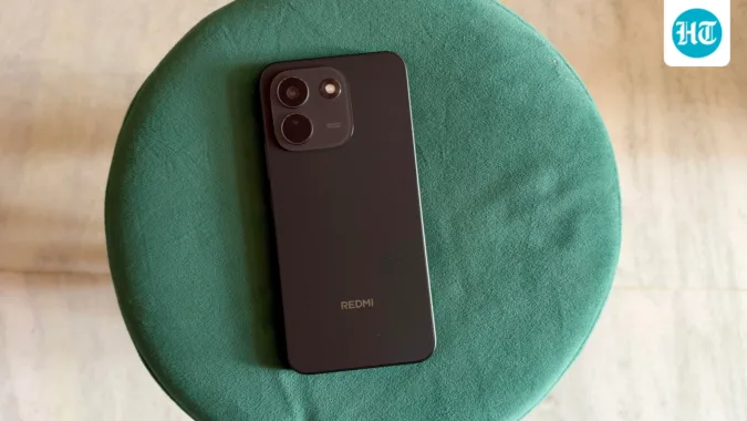 The Redmi Note 17 Pro Max is a mix of clean lines, with a focus on ergonomics (Vishal Mathur/HT Photo)
