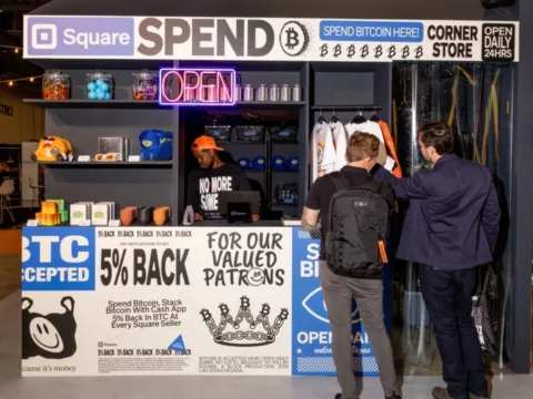 A booth at the 2026 Bitcoin Conference in Las Vegas, Nev., in April.