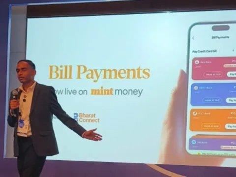 Puneet Jain, CEO of Hindustan Times Digital, introduces the bill payments feature in the Mint Money app. (HT)