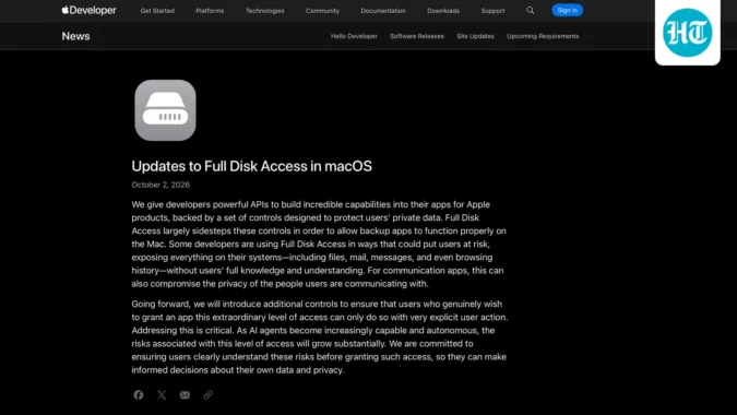 Apple has heard the complaints and, while not naming Meta, notes that AI agents are the reason for implementing this change now.