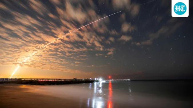 Satcom and Starlink: Reviving a faltered dream, with a bigger constellation FILE PHOTO: The SpaceX Falcon 9 rocket carrying Starlink satellites is seen over Sebastian Inlet after launching from Cape Canaveral, Florida, U.S., February 26, 2025. (REUTERS)