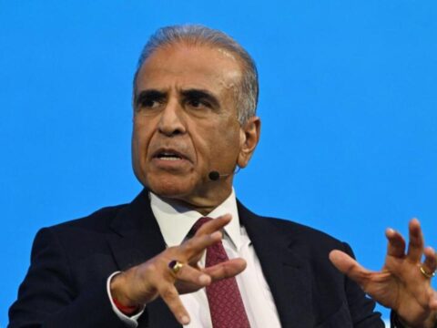 Sunil Mittal, chairman of Bharti Enterprises Ltd., during the Bloomberg New Economy Forum in New Delhi, India, on October 14. (Bloomberg)