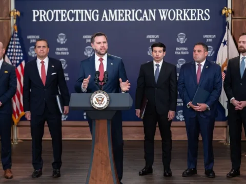 The US Department of Labour has suspended PERM processing for several major technology and outsourcing companies. (Bloomberg)