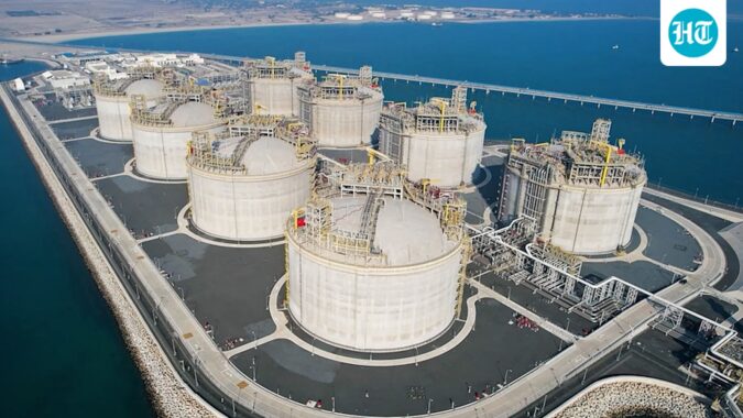 This undated handout photograph shows a view of an oil facility in Kuwait City. (AFP/File Image)